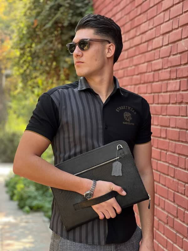 فولدر دو کاره تمام چرم آروند