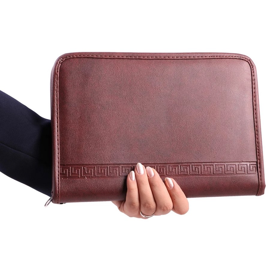 کیف کلاسوری چرم آروند سایز A5 مدل AR-006
